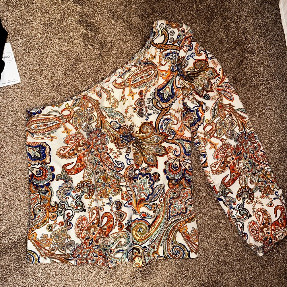 One Shoulder Western Shirt